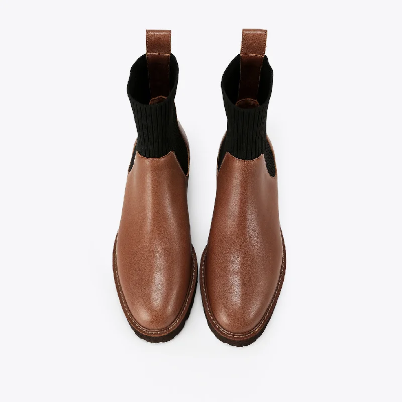 Botte Robuste Chelsea - Caramel