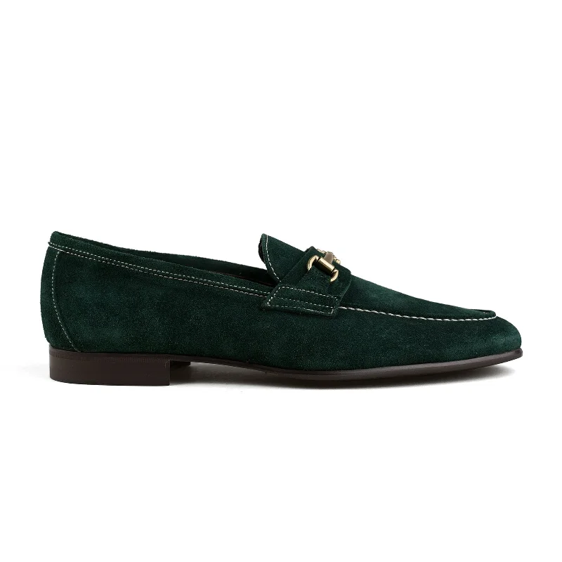 Blake Bit Loafer - Green Suede