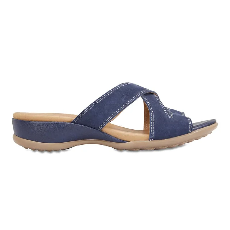 Caddy Sandal in Navy Nubuck