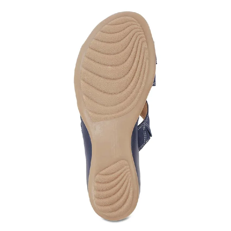 Caddy Sandal in Navy Nubuck