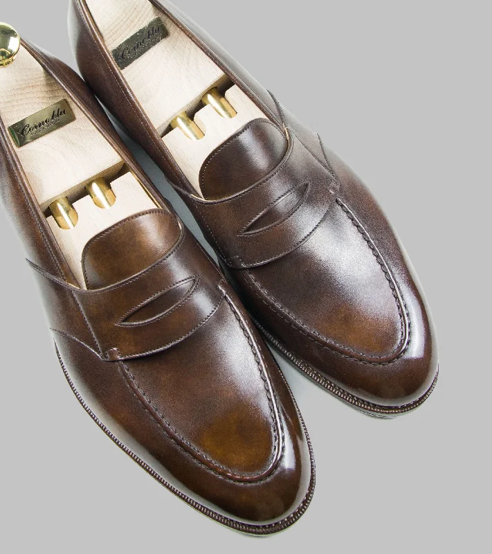 Corno Blu Penny Loafers Brown