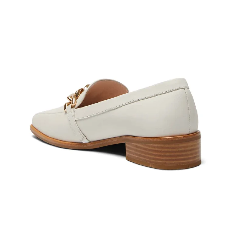 Dalton Loafer in Ivory Leather