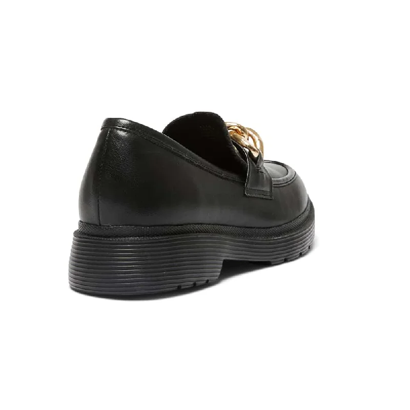 Eloise Loafer in Black Leather