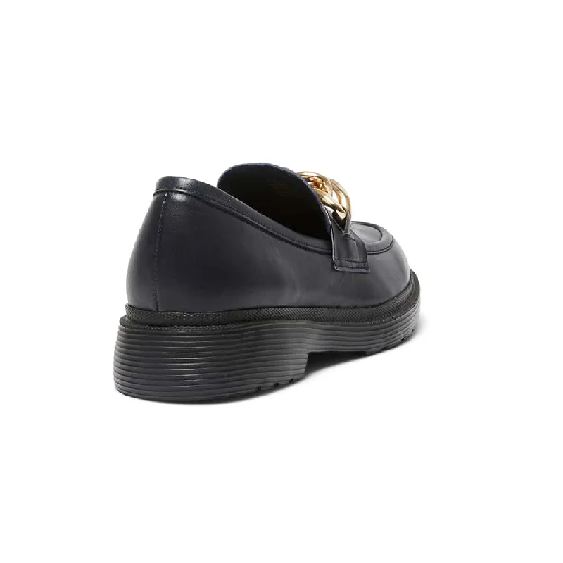 Eloise Loafer in Navy Leather