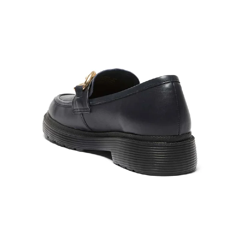 Eloise Loafer in Navy Leather