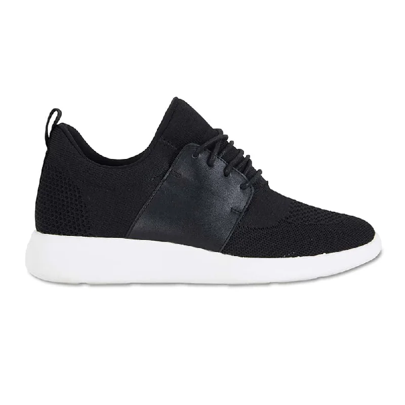 Guru Sneaker in Black Fabric