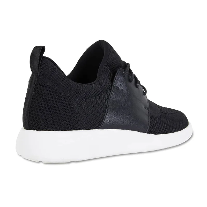 Guru Sneaker in Black Fabric