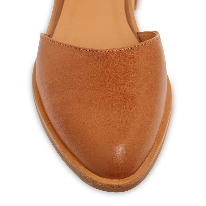 Jesinta Heel in Cognac Leather