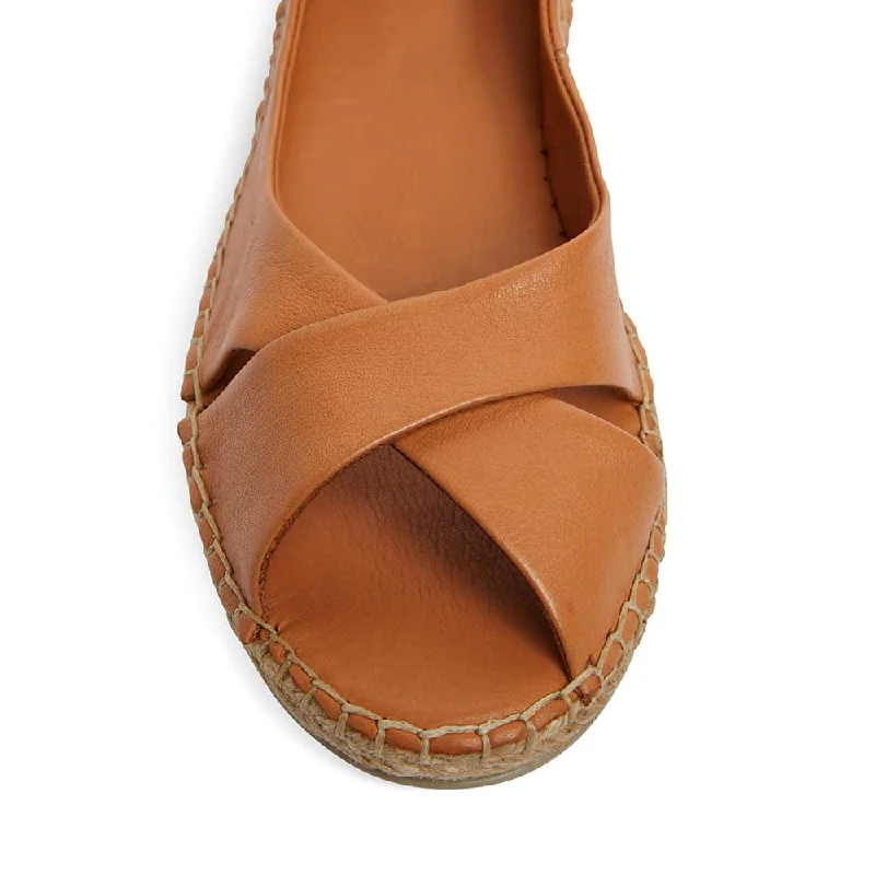 Kala Sandal in Cognac Leather