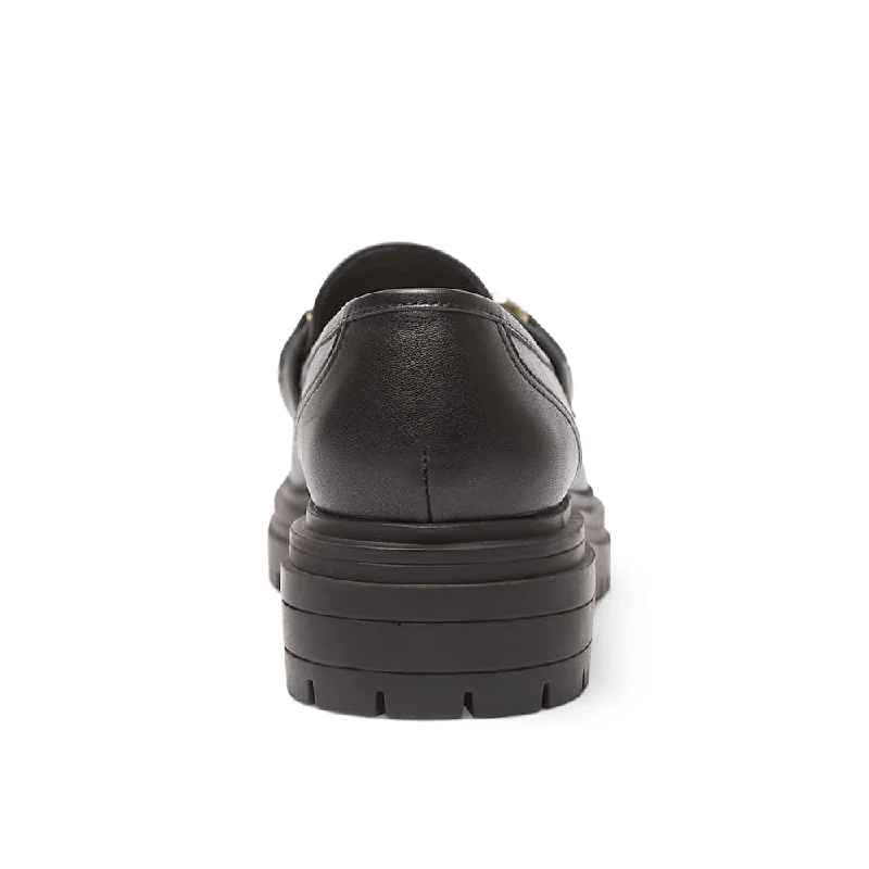 Kalista Loafer in Black Leather