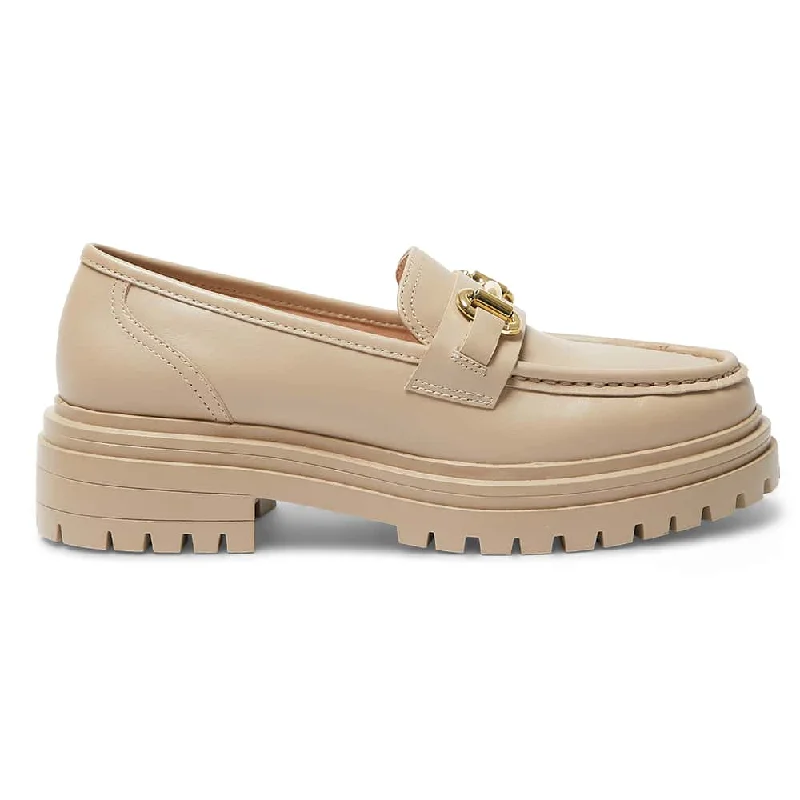 Kalista Loafer in Nude Leather