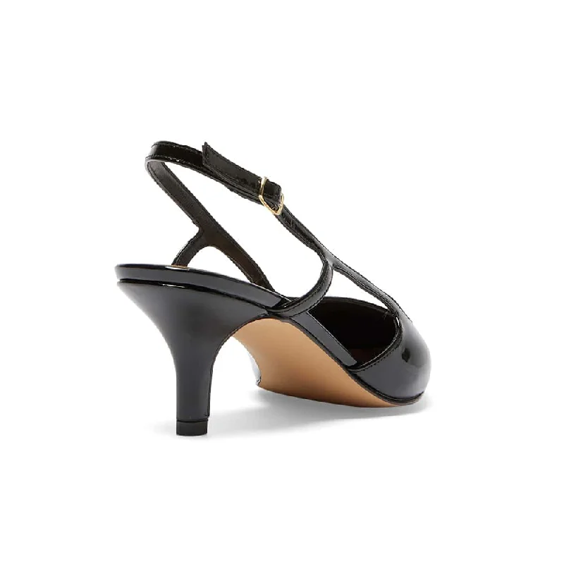 Nessa Heel in Black Patent