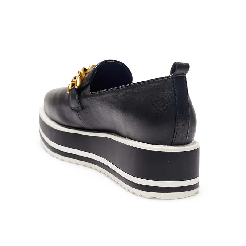 Oakland Loafer in Black Leather