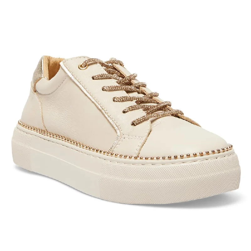 Persia Sneaker in Ivory Nappa Leather