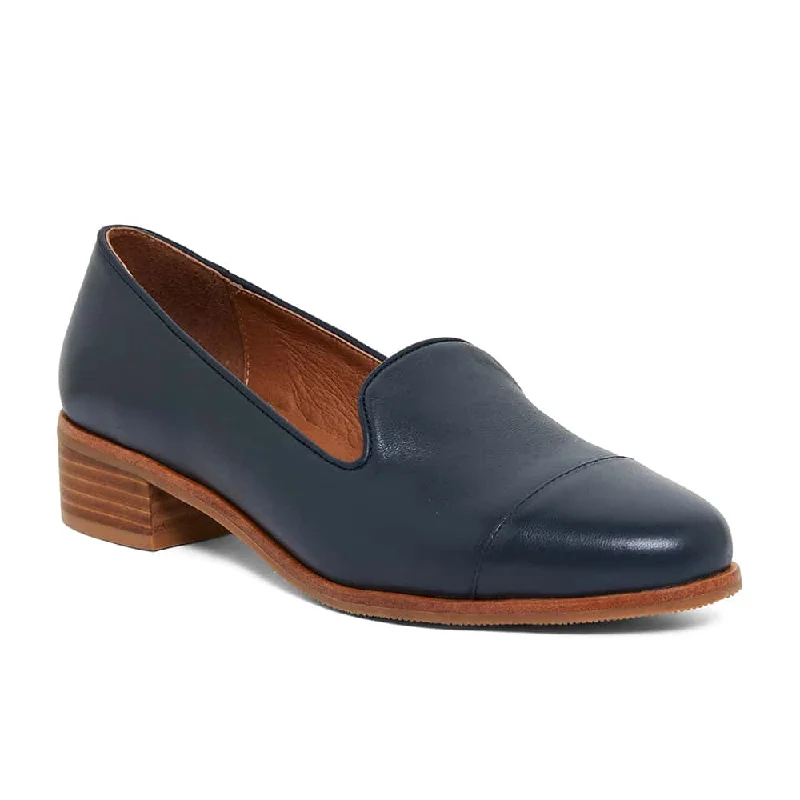 Sable Loafer in Navy Leather