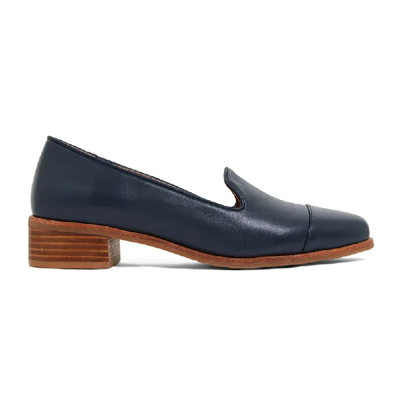 Sable Loafer in Navy Leather