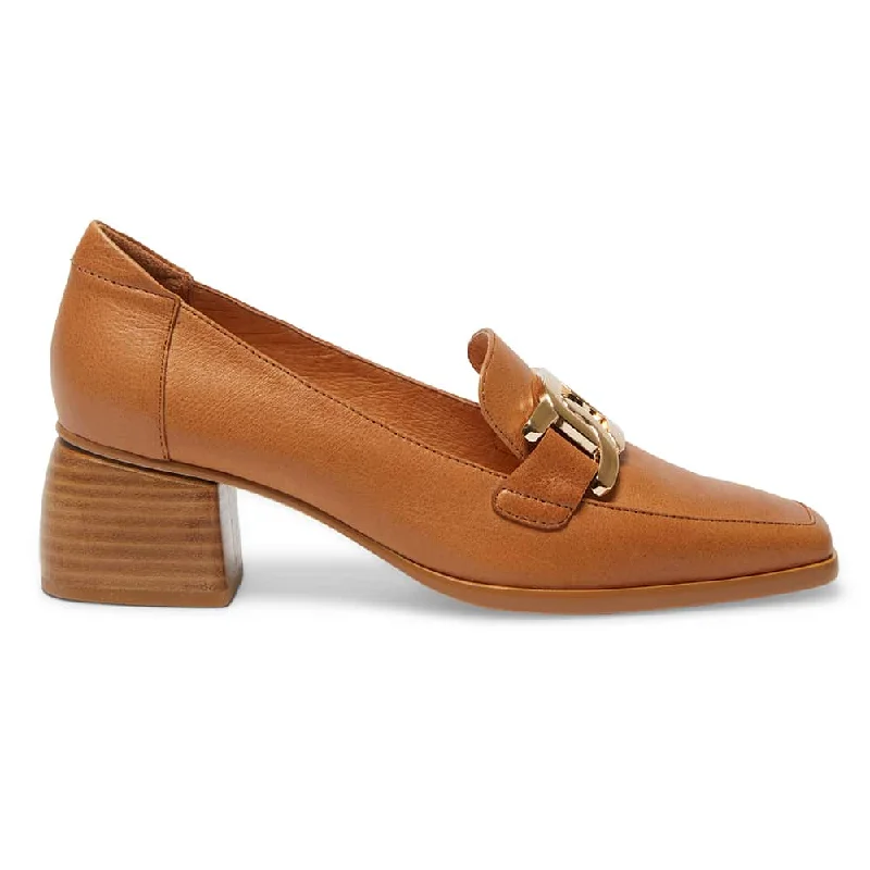 Sophia Loafer in Tan Leather