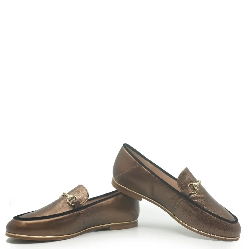 Beberlis Bronze Buckle Loafer