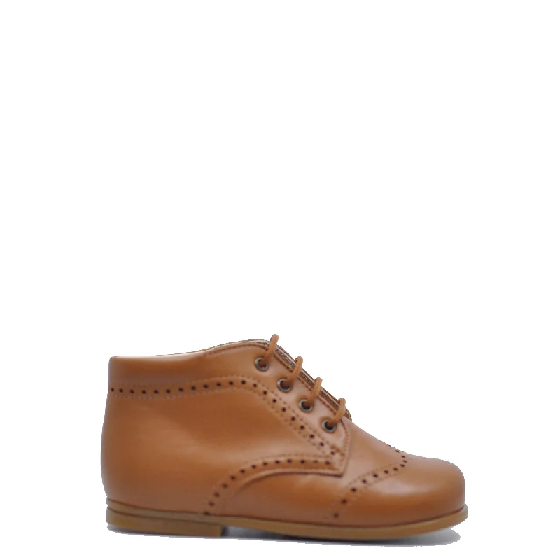 Beberlis Tan Wingtip Baby Bootie