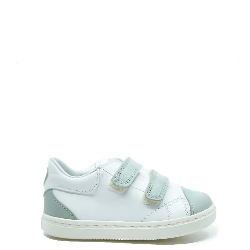 Beberlis White and Mint Velcro Sneaker