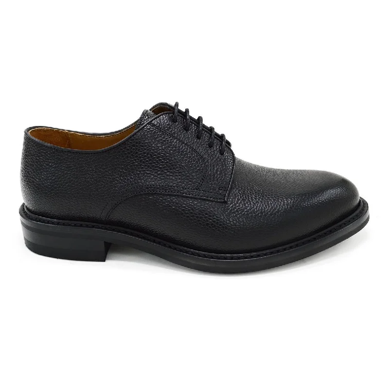 Berwick 1707 Country Grain Black Derby Shoe (4169)