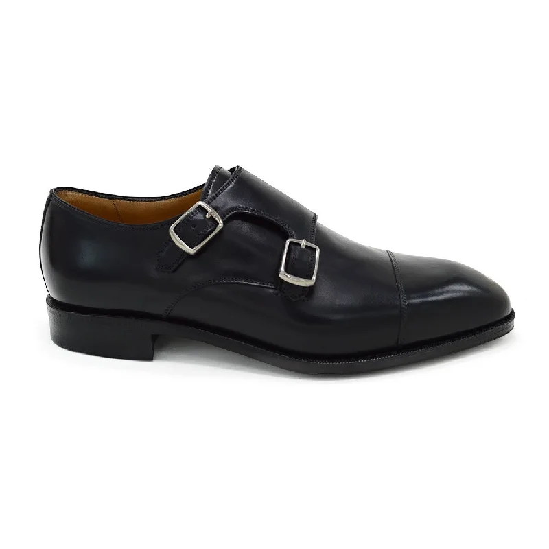 Berwick 1707 Premium Grade Cordovan Double Monk (5218) -Black