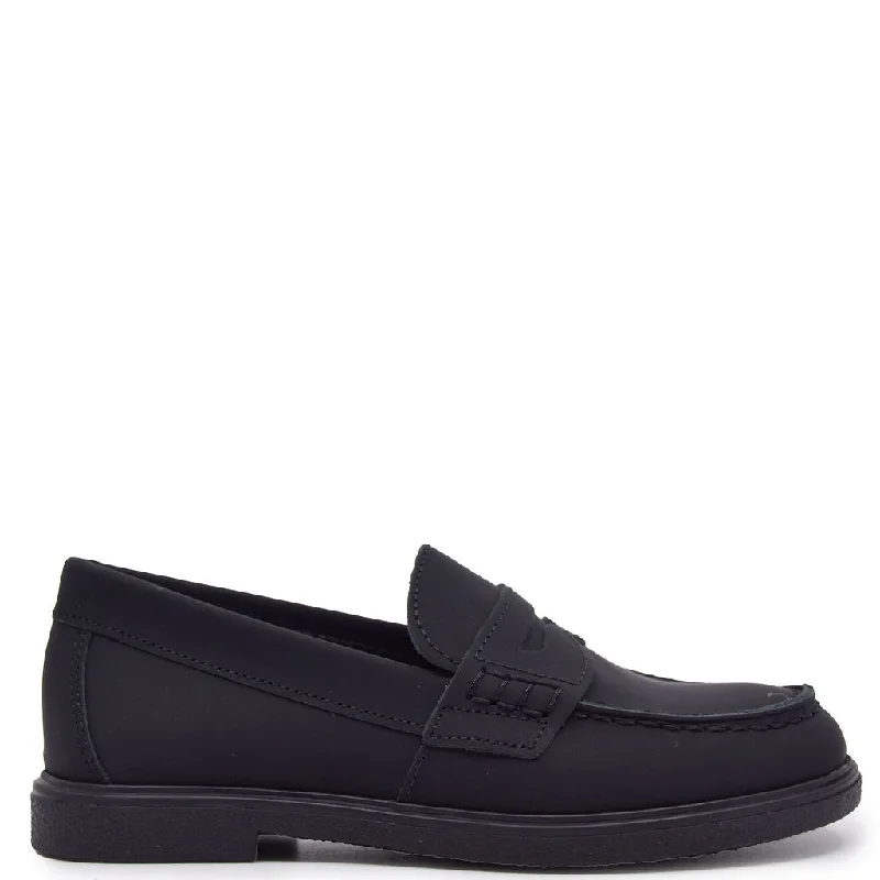 Blublonc Black Rubber Penny Loafer