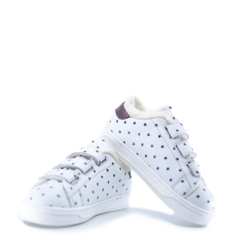 Bonton White Star Fur Velcro Sneaker