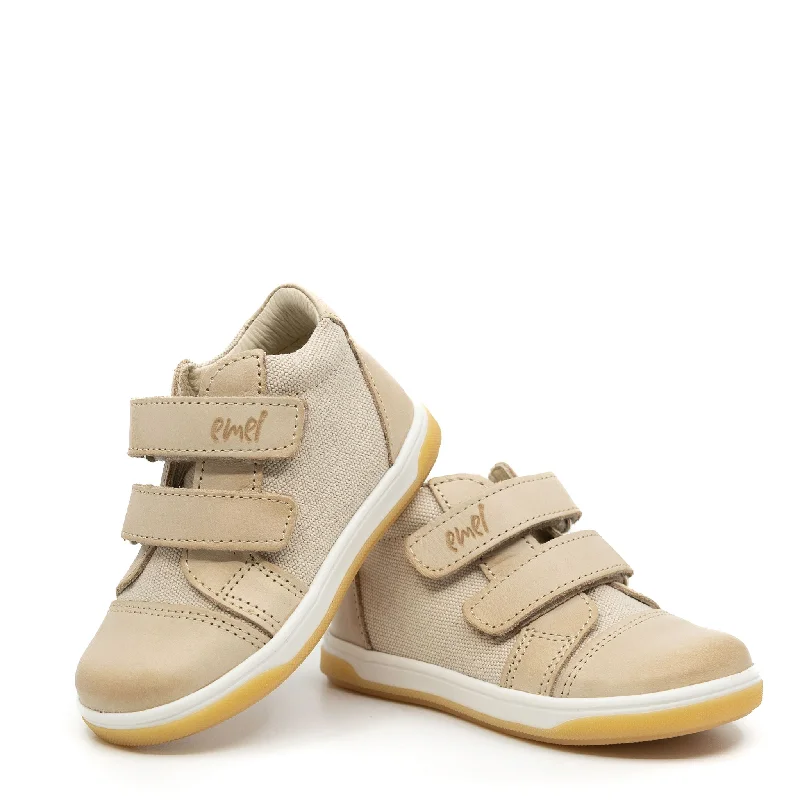 Emel Sand Linen Baby Sneaker