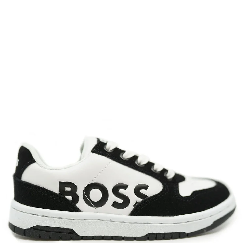 Hugo Boss Black and White Logo Sneaker