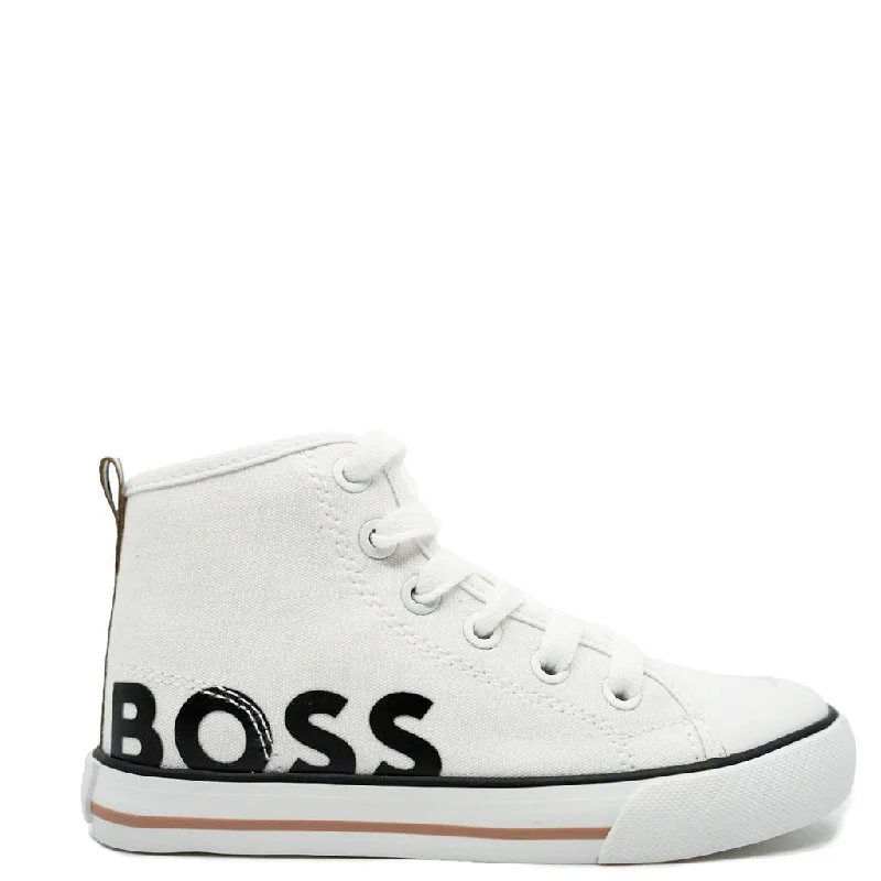 Hugo Boss White Hi Top Sneaker