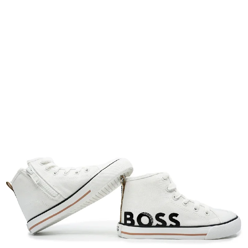 Hugo Boss White Hi Top Sneaker