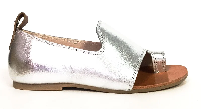 Manuela Silver Open-toe Sandal