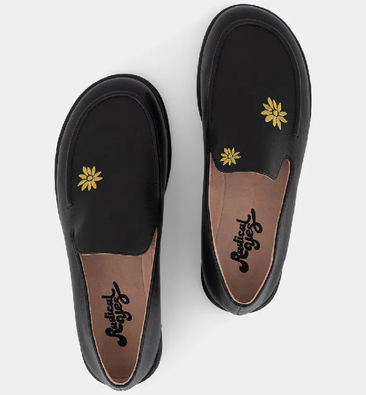 Meriem Hotel Leather Loafer | Black