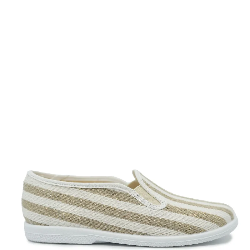 Pepe Linen Stripe Slip On