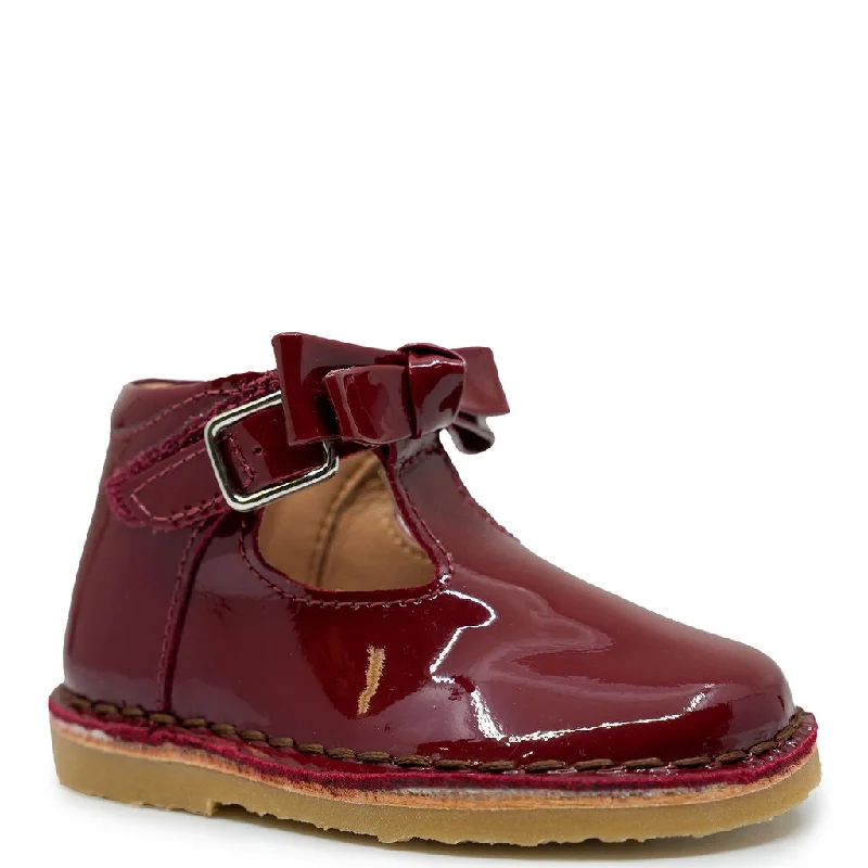 Petit Nord Cherry Patent Baby Bootie