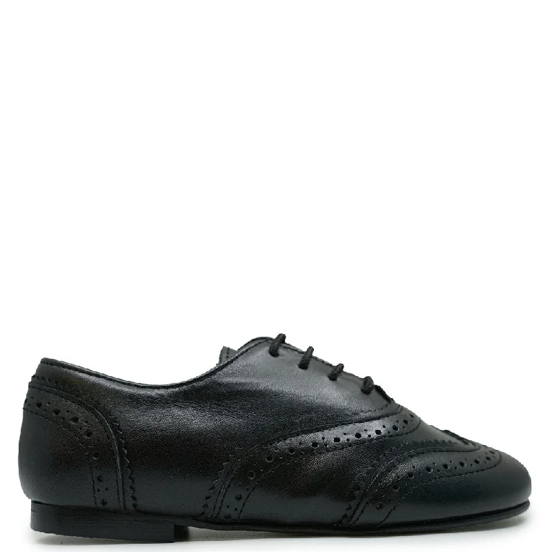 Sonatina Black Wingtip Oxford