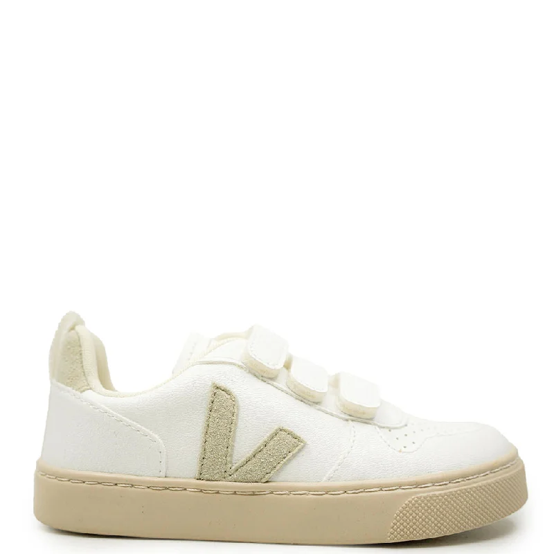 Veja White Natural Velcro Sneaker