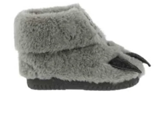 Victoria Gray Furry Slipper