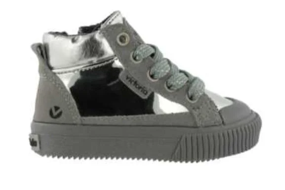 Victoria Silver High-top Sneaker