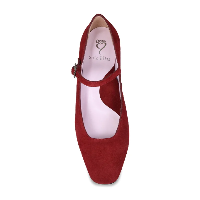 Vida: Cherry Red Suede