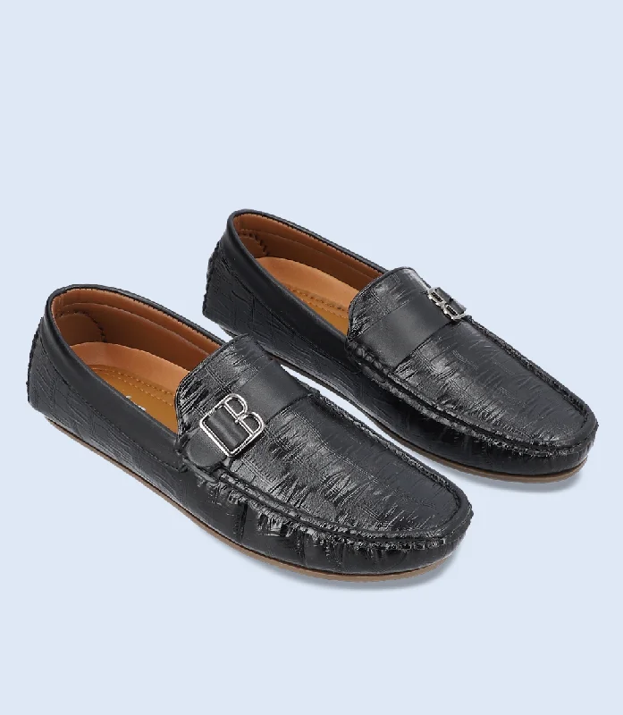 BM5122-BLACK-Men Loafers