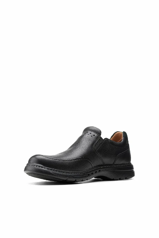 Clarks Un BrawleyStep Black Leather