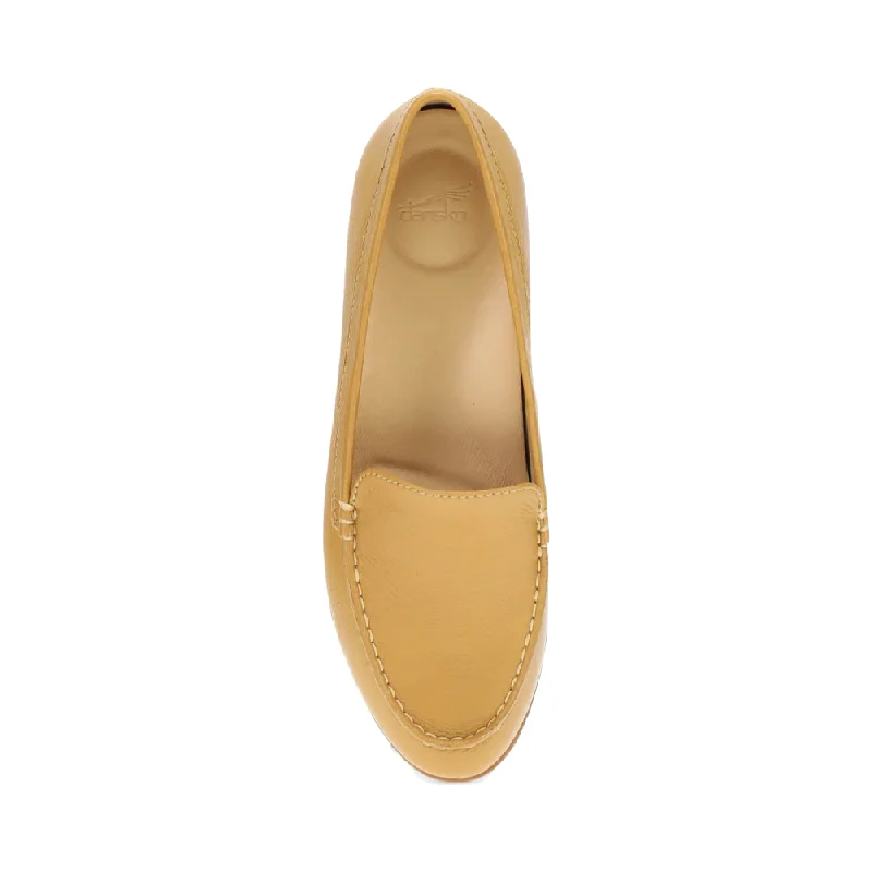 Dansko Women's Lorri Leather Loafer in Wheat Tan