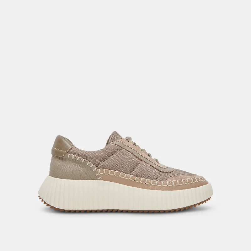 DOLEN NYLON SNEAKERS DK TAUPE NYLON