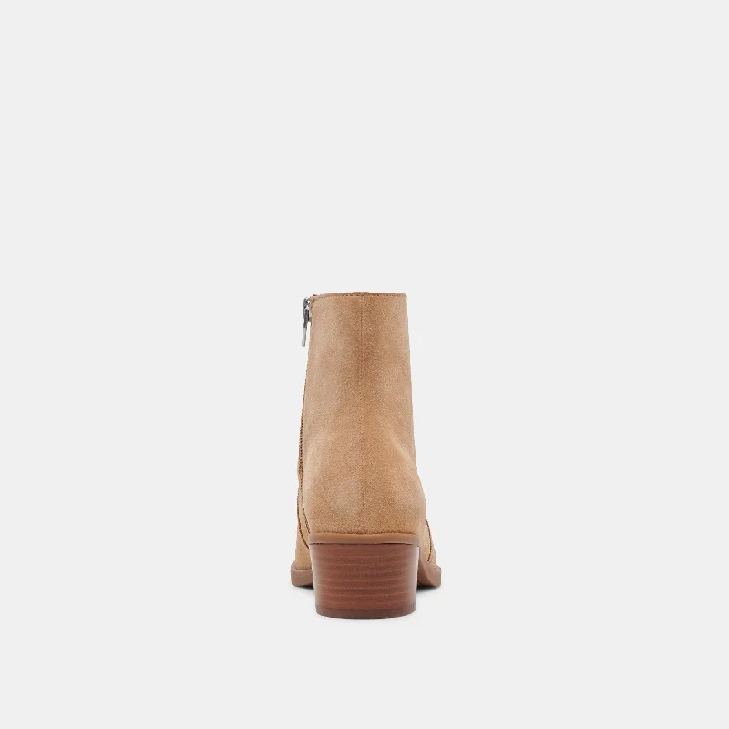 FAHARI H2O BOOTIES CAMEL SUEDE