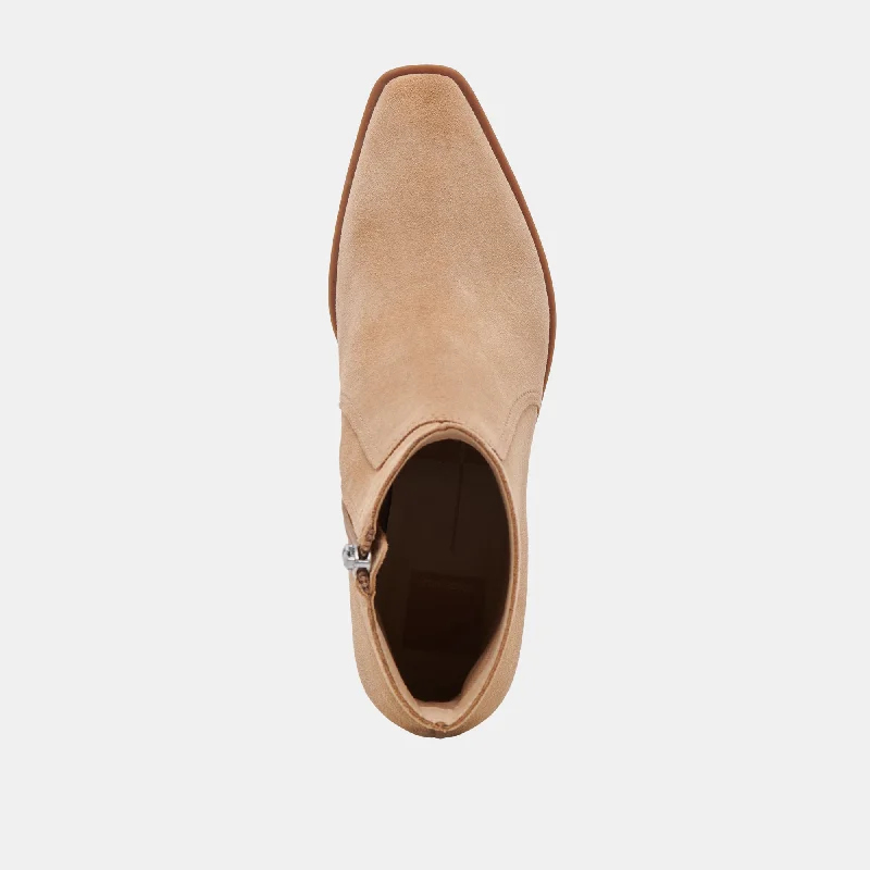 FAHARI H2O BOOTIES CAMEL SUEDE