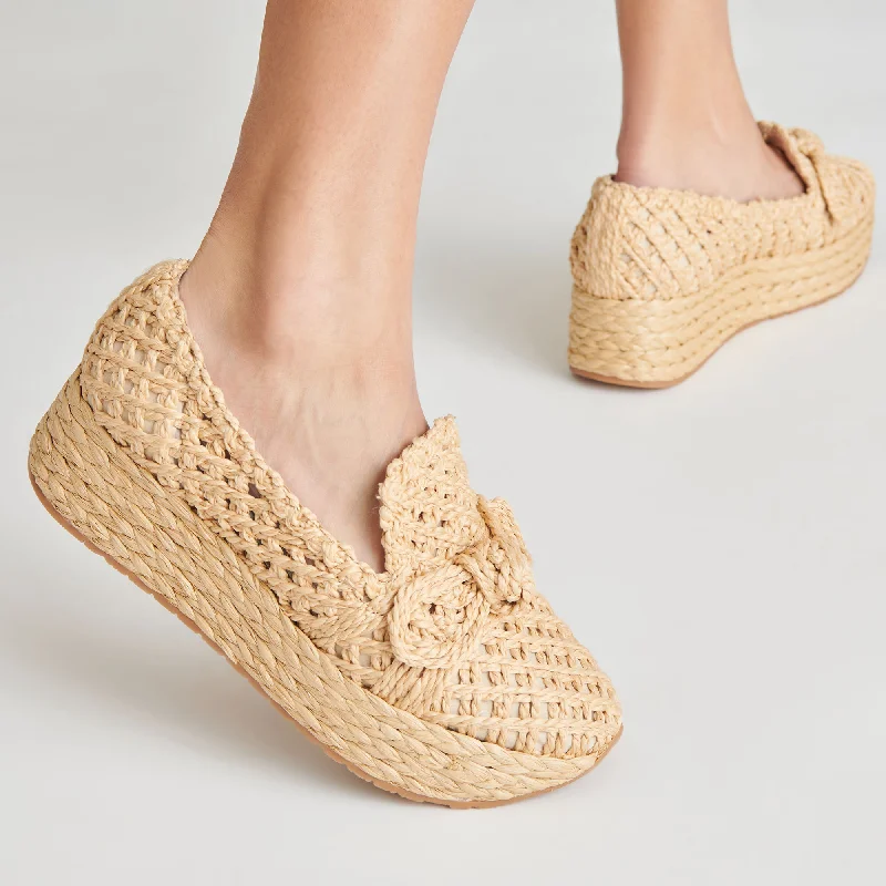 JAKA SNEAKERS LT NATURAL RAFFIA