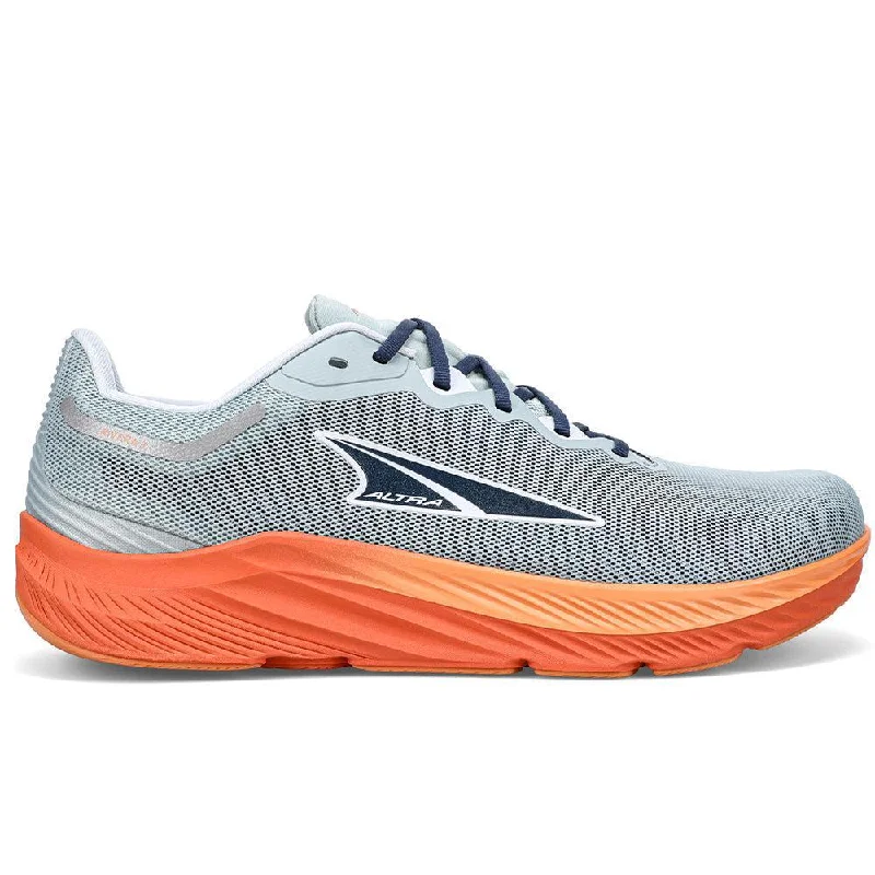 Men's Altra Rivera 3, Blue/Orange, 8 D Medium