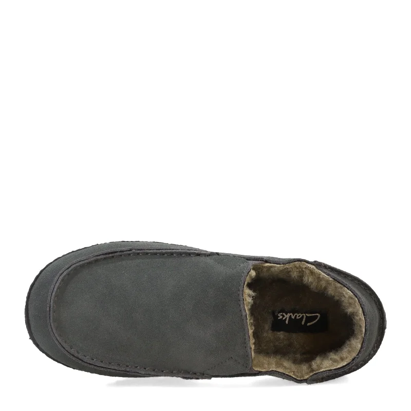 Men's Clarks, Suede Slipper